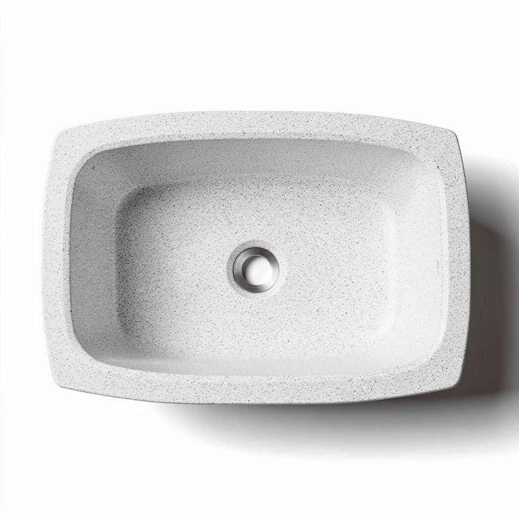 Évier en granit blanc 70 x 45 x 18cm pour cuisine moderne et élégante