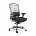 Chaise de bureau ergonomique en maille noire avec accoudoirs réglables 50 x 60 x 100 cm