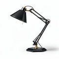Lampe de bureau articulée en métal noir et doré dimensions 30 x 15 x 40cm